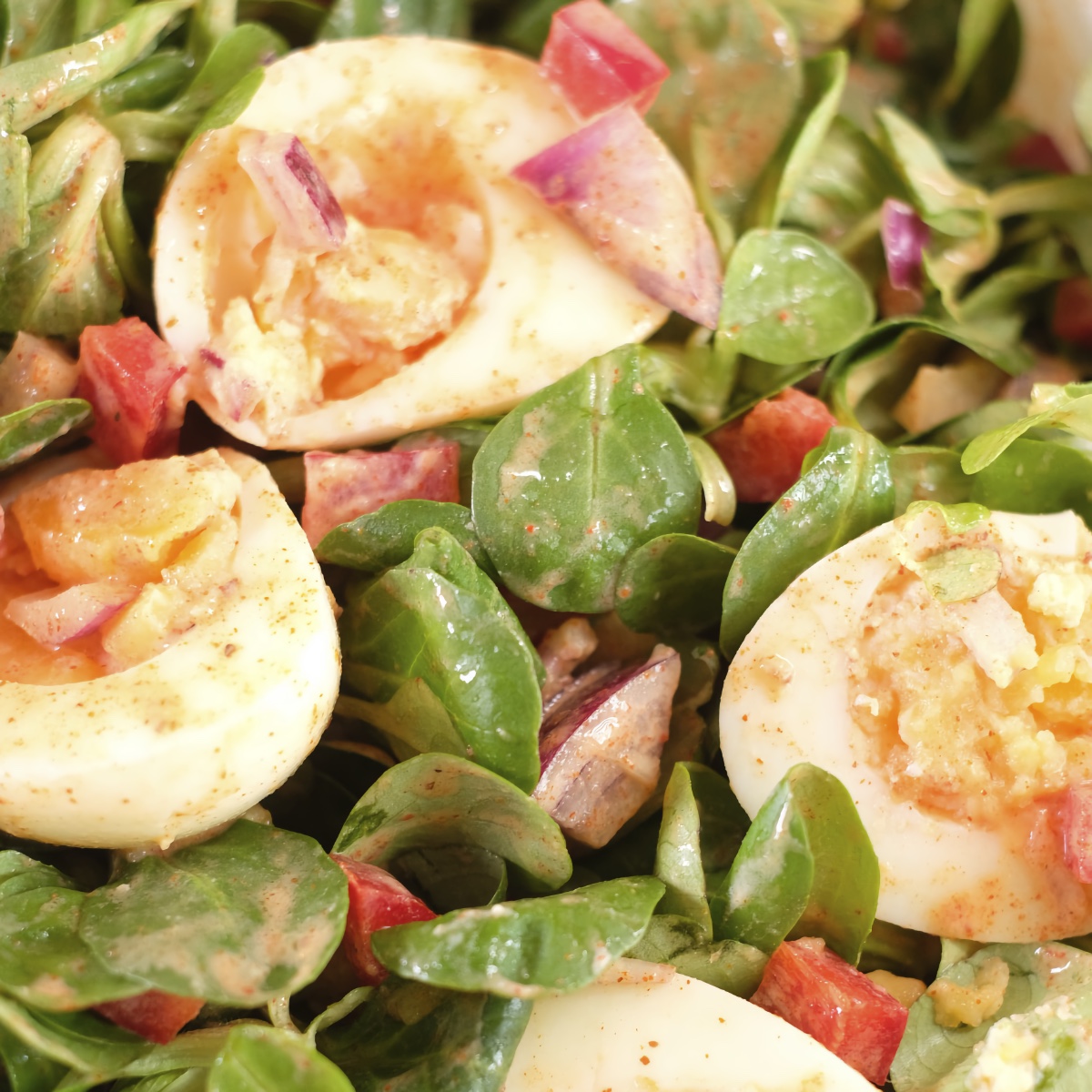 Spicy Egg Salad with Yogurt (High Protein, No Mayo, Easy Recipe)